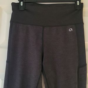 GapFit Brushed Tech Jersey leggings  (soft) Workout Dark grey Like new